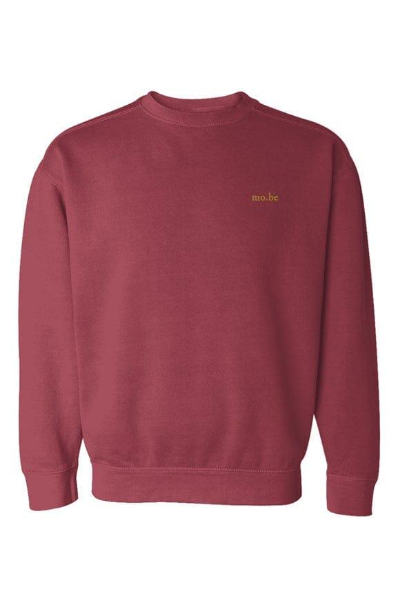 Crimson mo.be embroidered sweatshirt