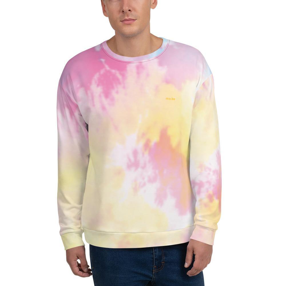 Mens tie store dye crewneck sweatshirt