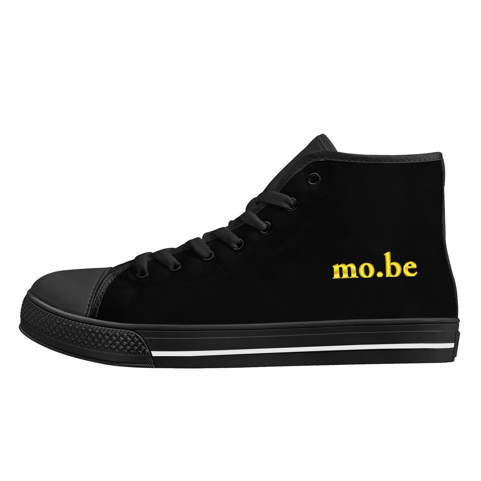 mo.be dark high top canvas shoes - mo.be