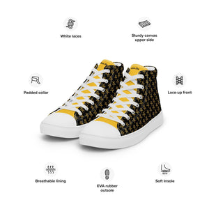 mo.be starboy high top canvas shoes - mo.be