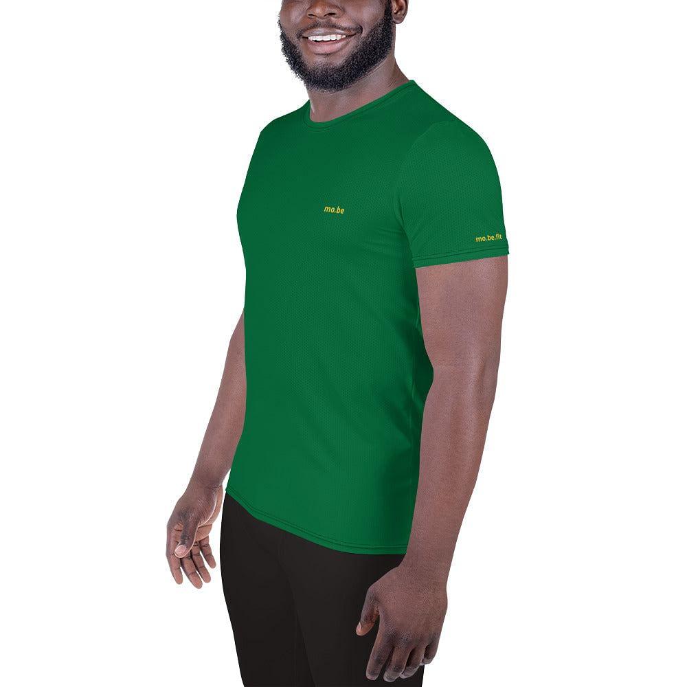 mo.be.fit plaingreen athletic fit t-shirt - mo.be