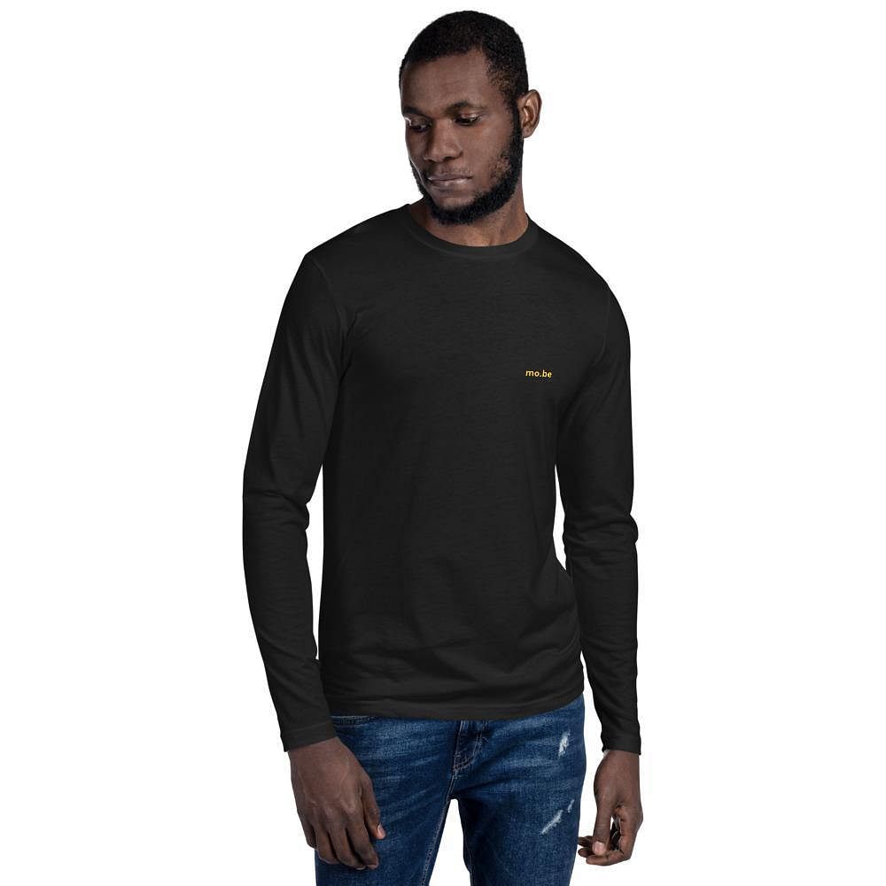 men's mo.be fitted long sleeve t-shirt - mo.be