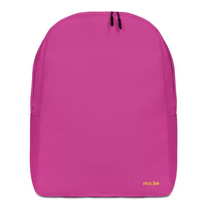 Hot Pink Minimalist Backpack - mo.be