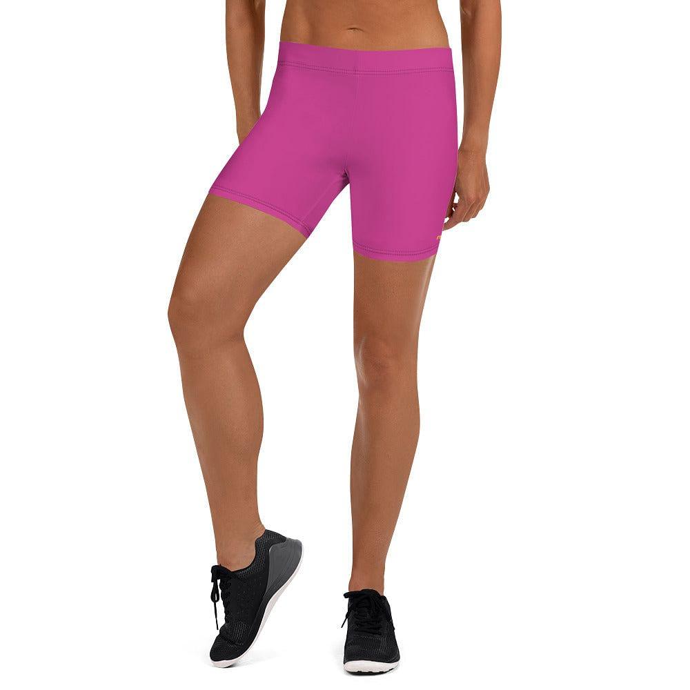 mo.be.fit hot pink women's shorts - mo.be