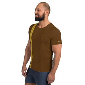 mo.be.fit 2 brown athletic t-shirt - mo.be