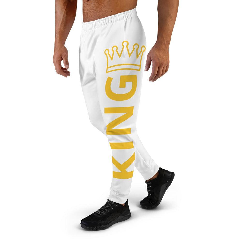 men's white king joggers - mo.be