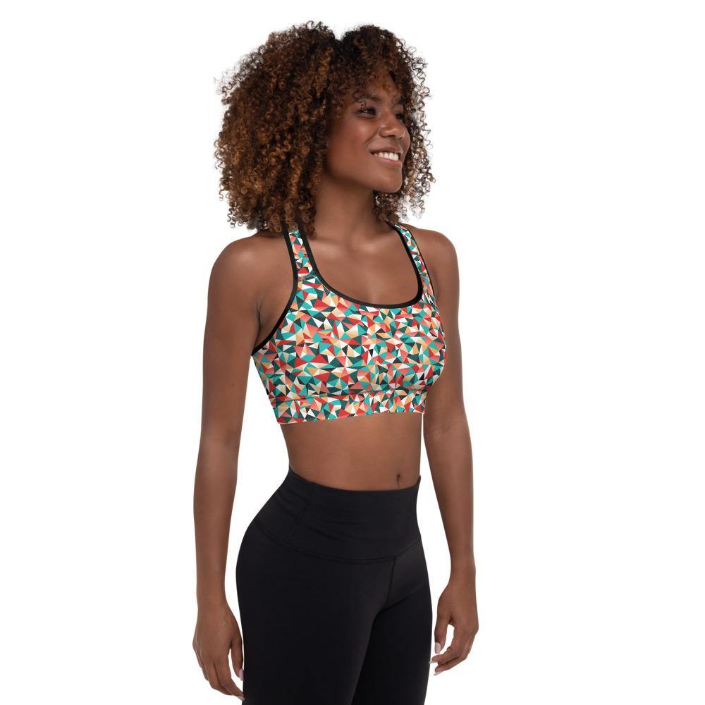 kaleidoscope padded sports bra - mo.be