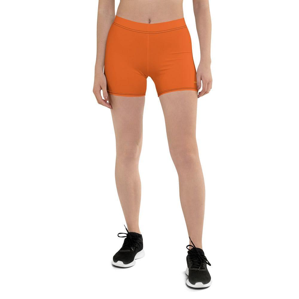 mo.be.fit orange women's shorts - mo.be