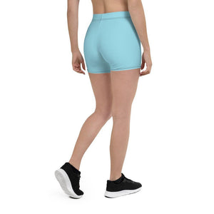 mo.be.fit sky blue women's shorts - mo.be