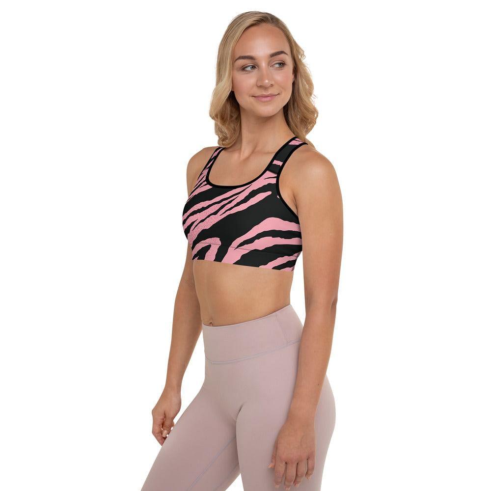 pink tiger padded sports bra - mo.be