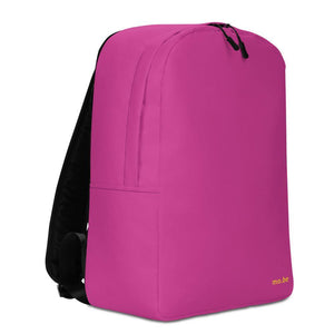 Hot Pink Minimalist Backpack - mo.be