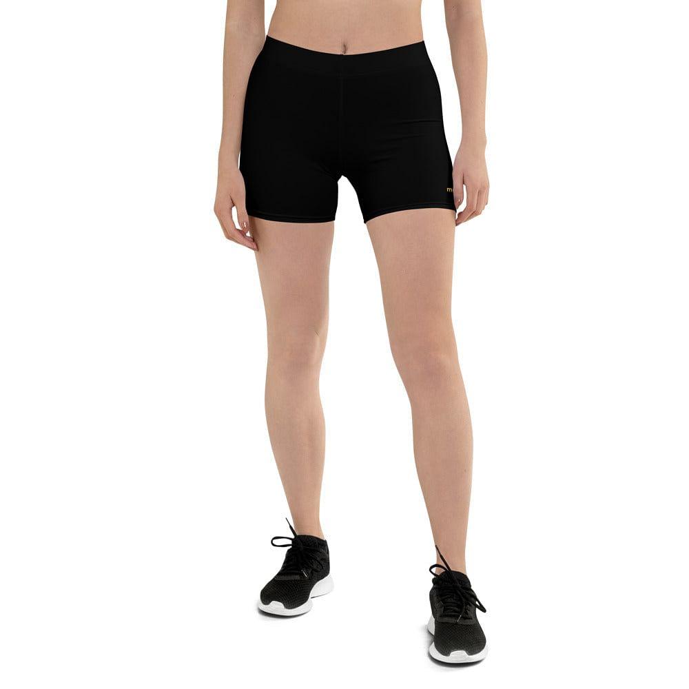 mo.be.fit women's black shorts - mo.be