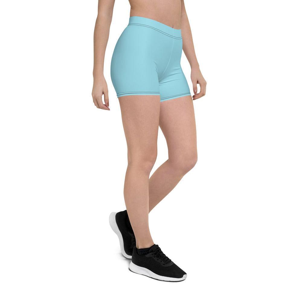 mo.be.fit sky blue women's shorts - mo.be