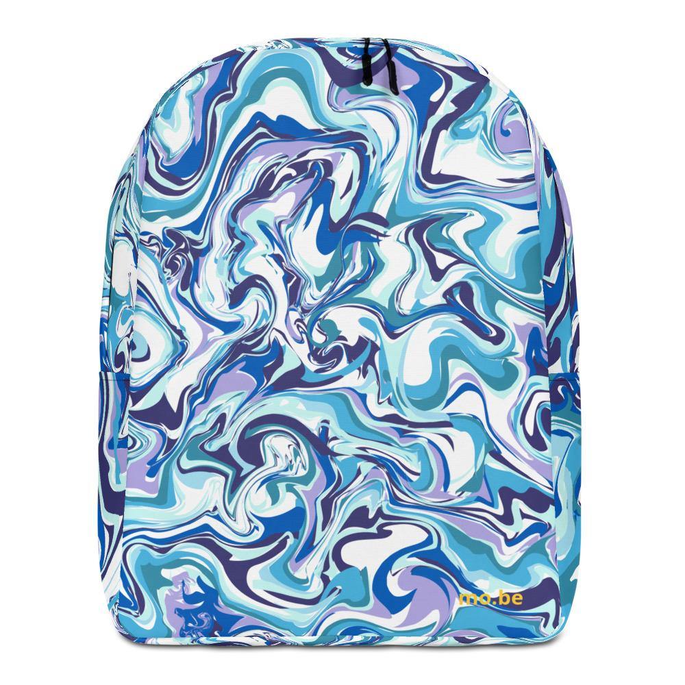 Marble Blue Minimalist Backpack - mo.be