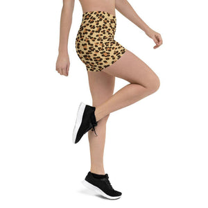 women's leopard shorts - mo.be