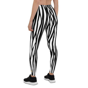 zebra print leggings - mo.be