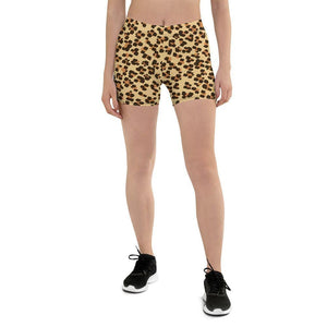 women's leopard shorts - mo.be