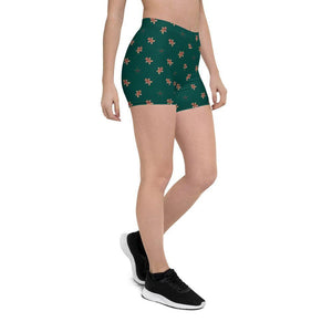 women's ginger bread print shorts - mo.be