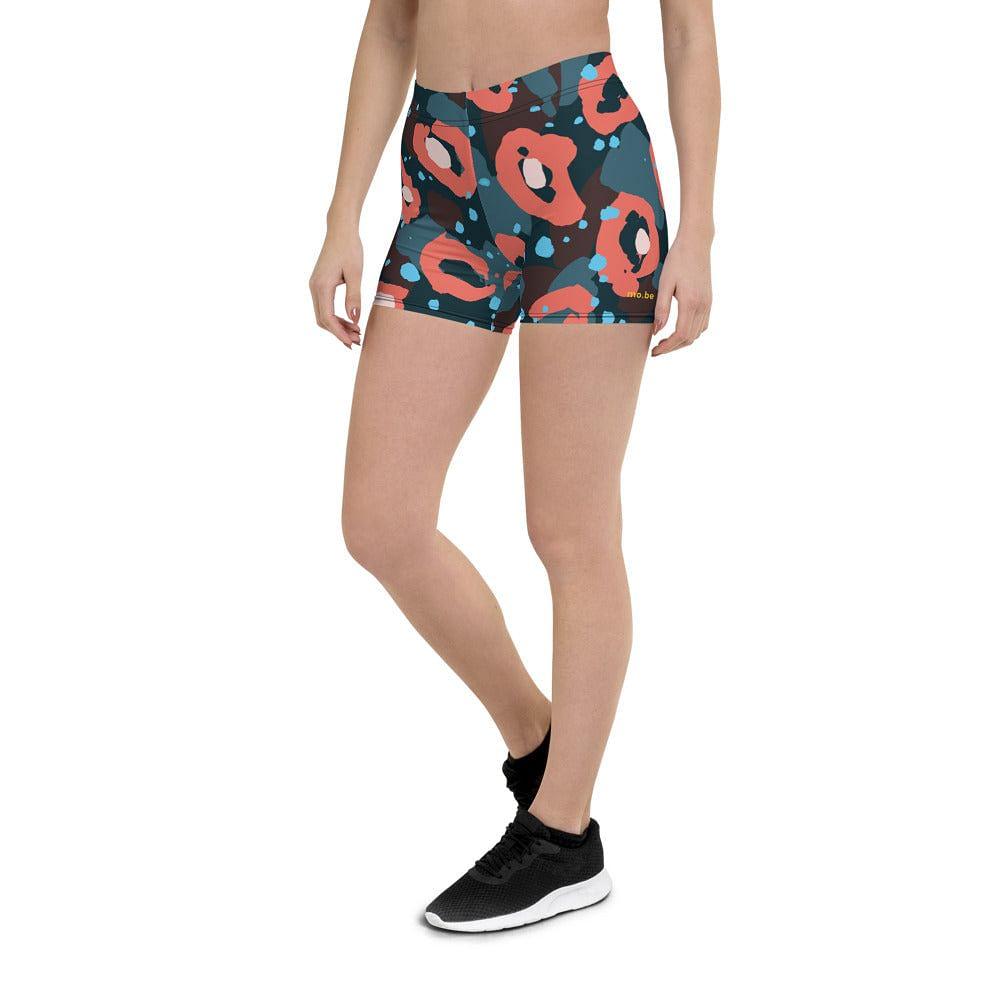 women's cheeta print shorts - mo.be