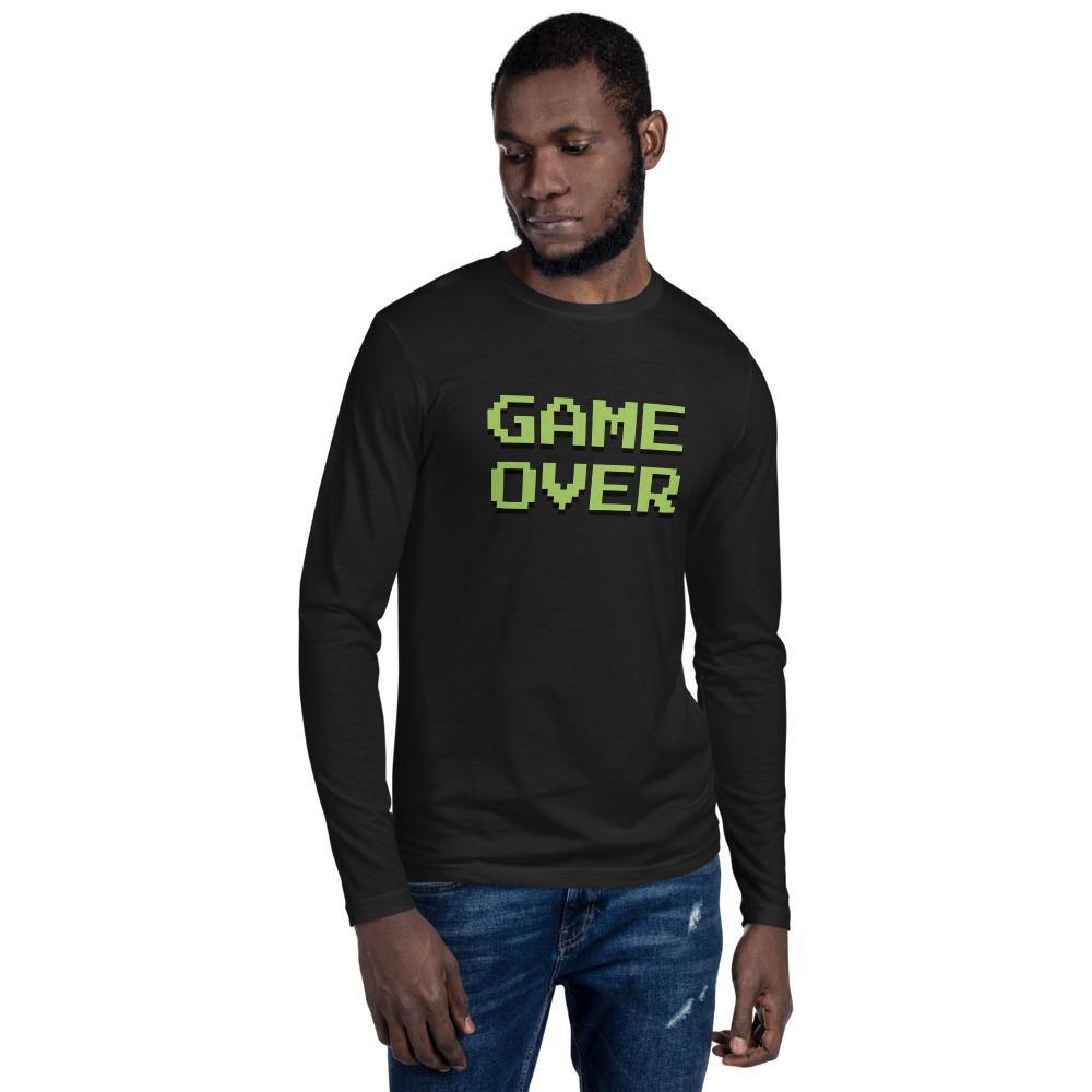 game over long sleeve fitted crew t-shirt - mo.be