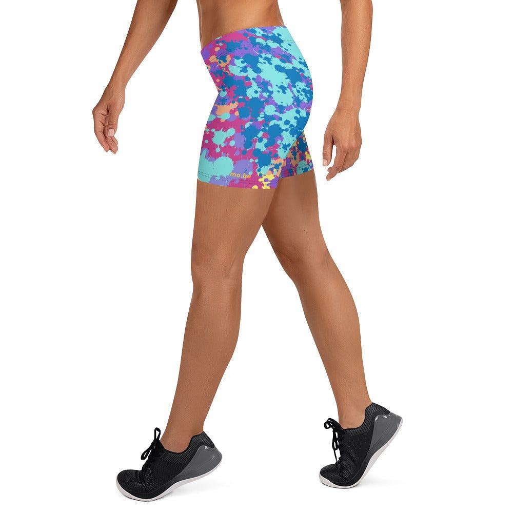 splash of color women's shorts - mo.be