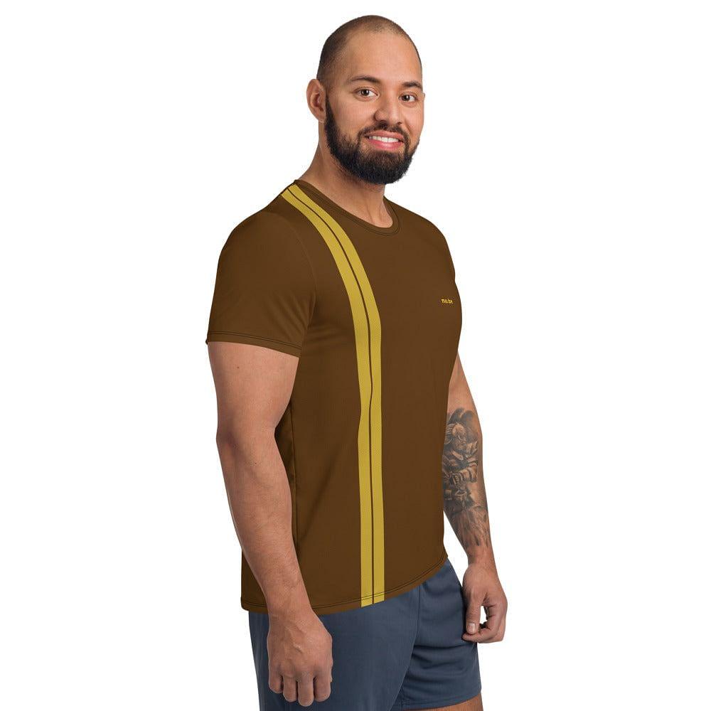 mo.be.fit 2 brown athletic t-shirt - mo.be
