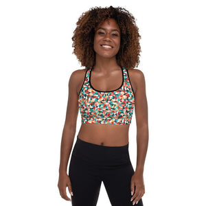 kaleidoscope padded sports bra - mo.be