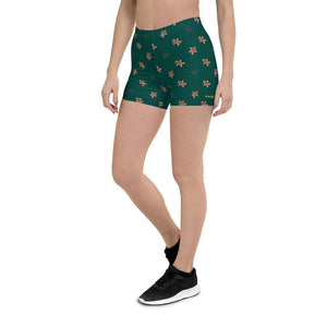 women's ginger bread print shorts - mo.be